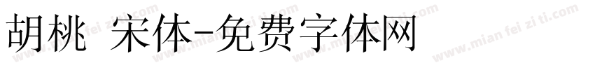 胡桃 宋体字体转换